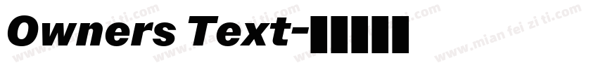 Owners Text字体转换
